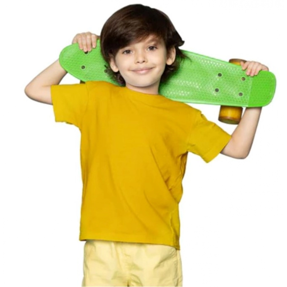 generic boys cotton plain half sleeve tshirt (yellow) generic boys cotton plain half sleeve tshirt (yellow)