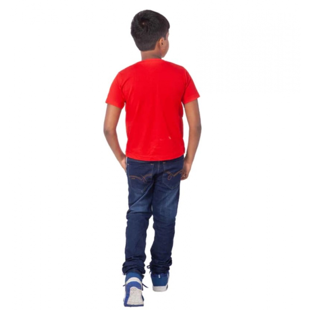 generic boys cotton will be cool half sleeve tshirt (red) generic boys cotton will be cool half sleeve tshirt (red)