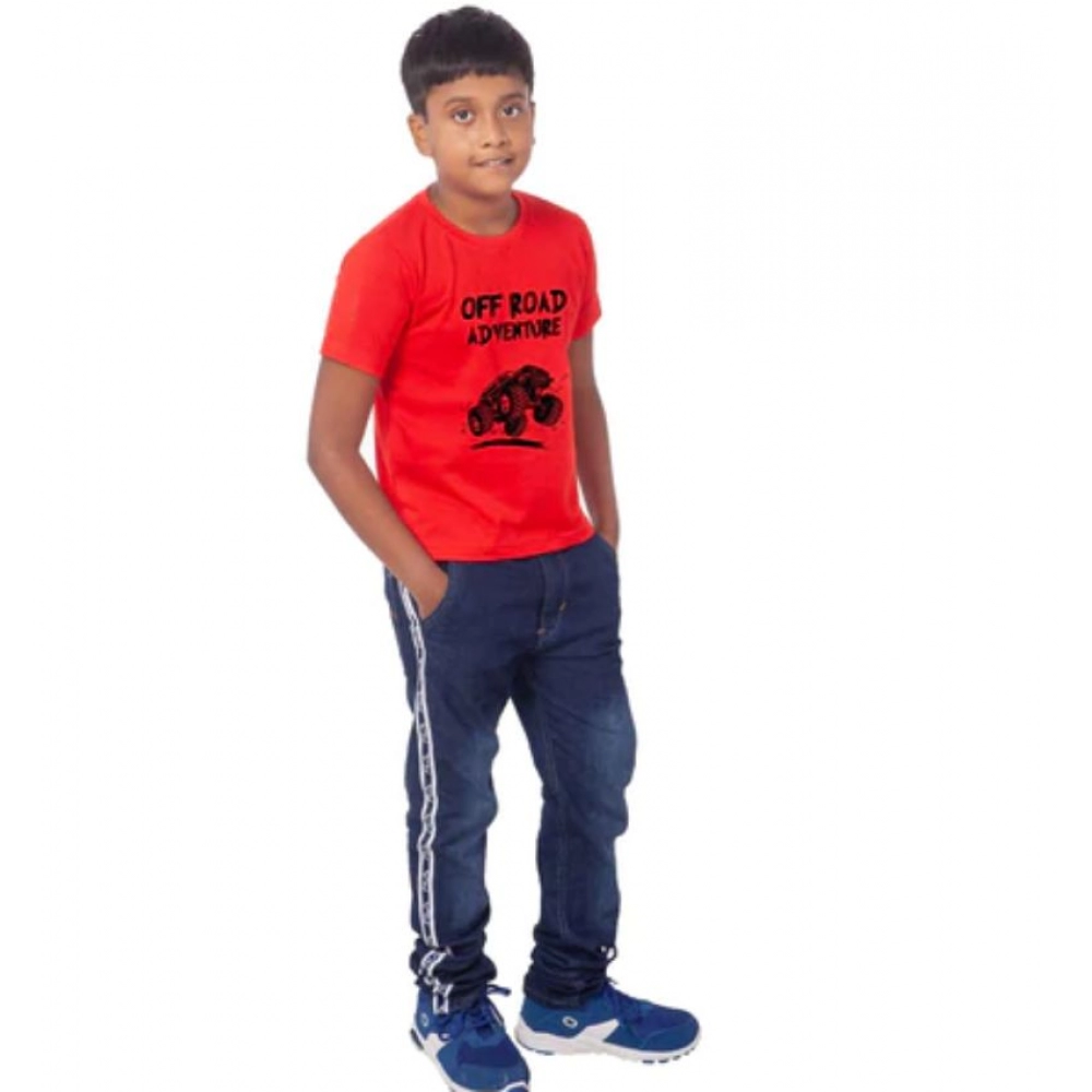 generic boys cotton off road adventure half sleeve tshirt (red) generic boys cotton off road adventure half sleeve tshirt (red)