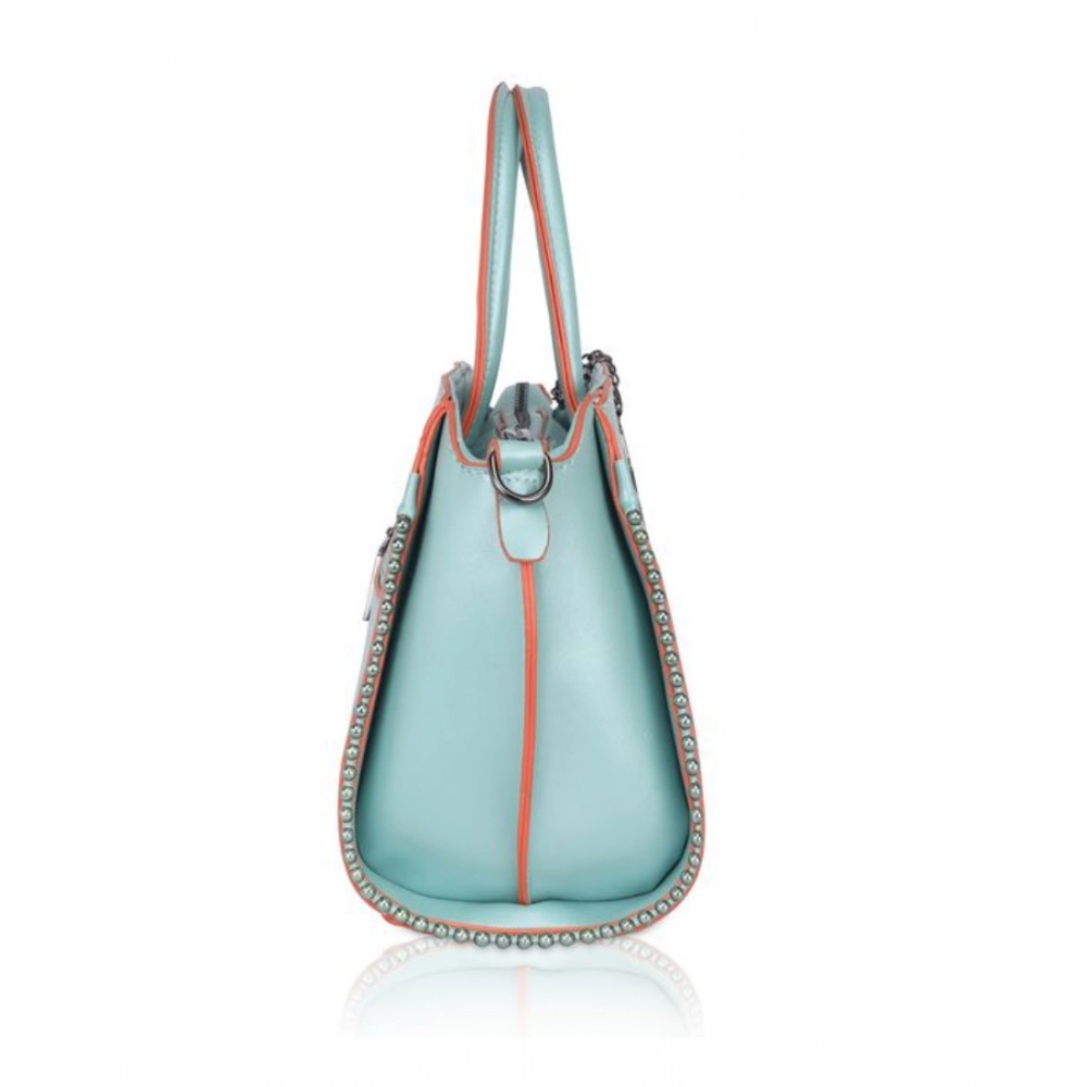generic women's faux leather metal beads handbag (green) generic women's faux leather metal beads handbag (green)