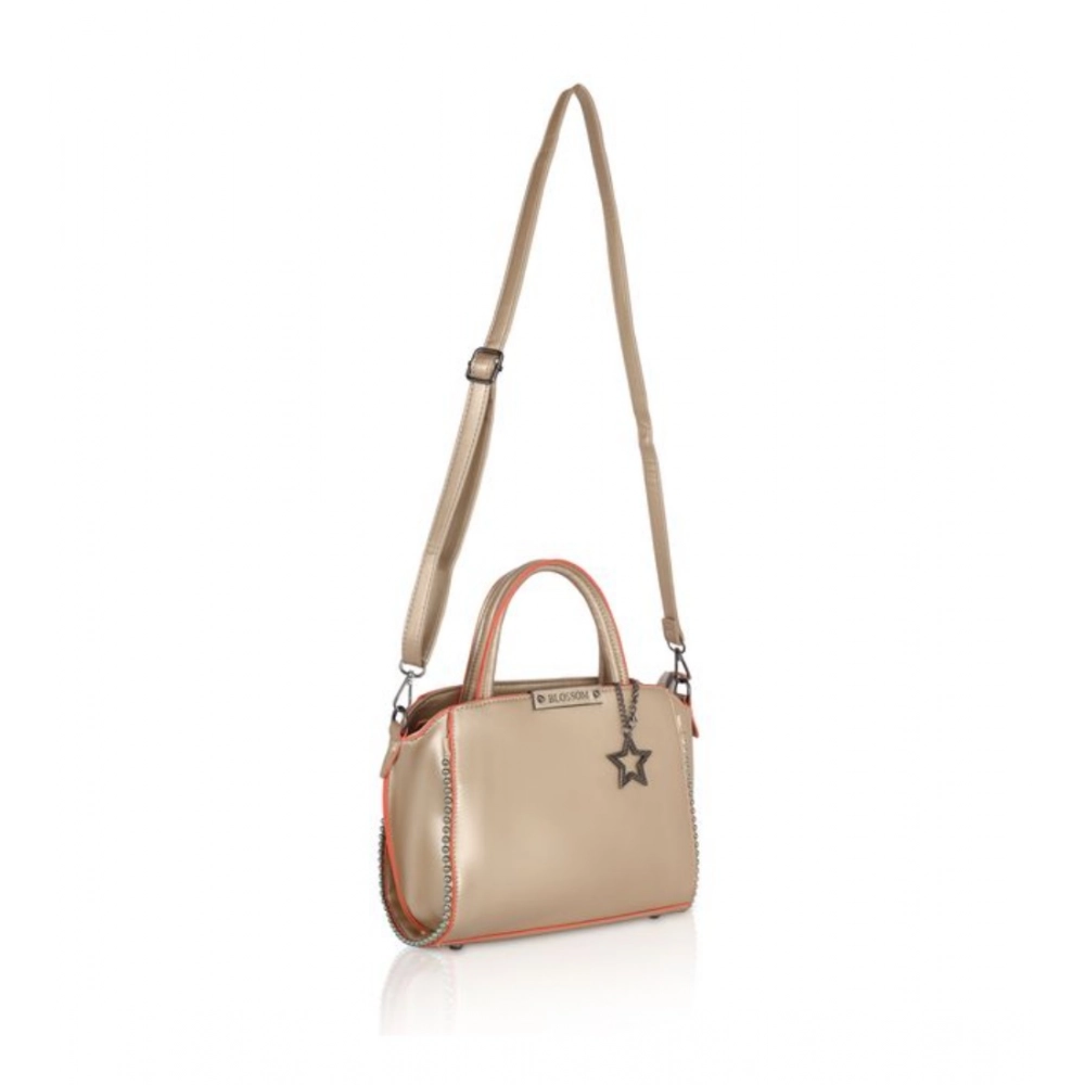 generic women's faux leather metal beads handbag (gold) generic women's faux leather metal beads handbag (gold)