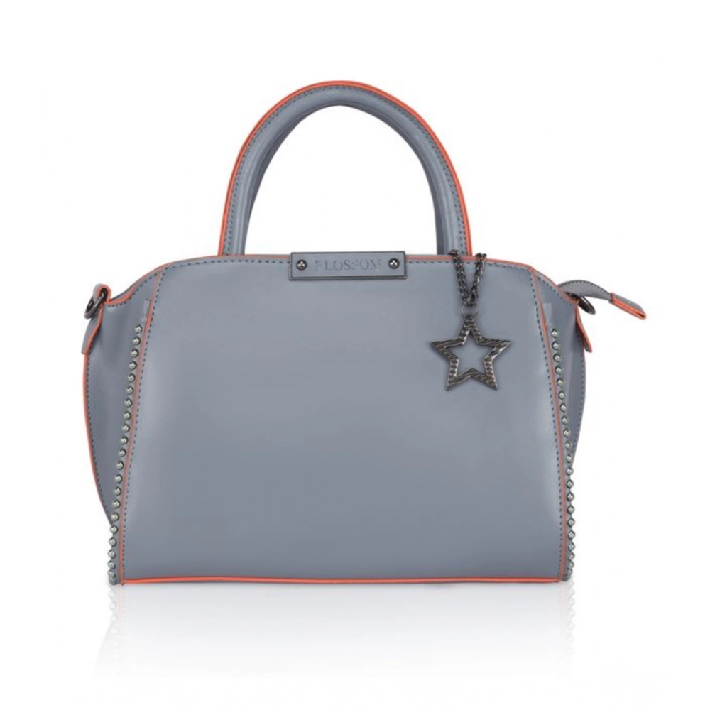 generic women's faux leather metal beads handbag (grey) generic women's faux leather metal beads handbag (grey)