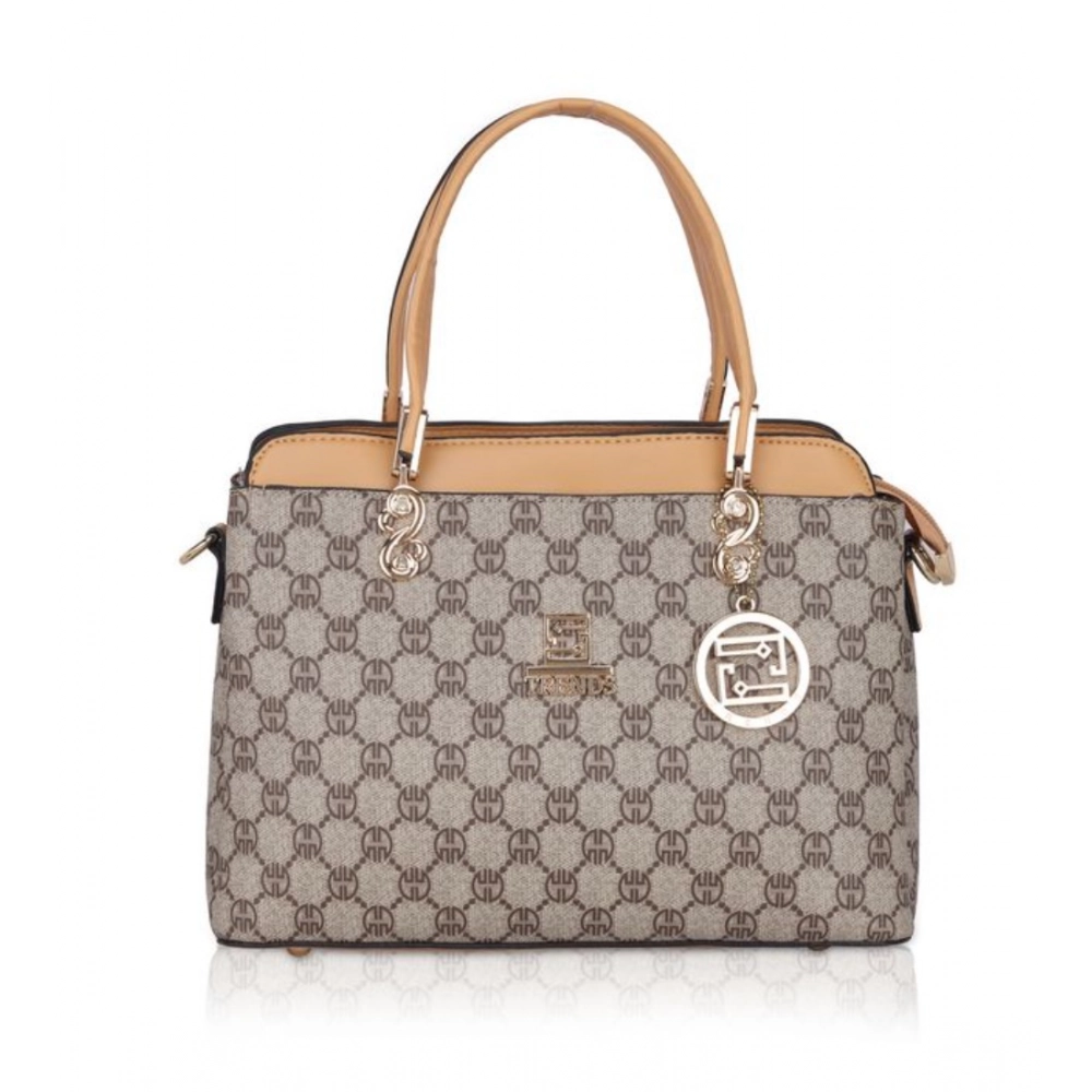 generic women's faux leather printed handbag (camel) generic women's faux leather printed handbag (camel)