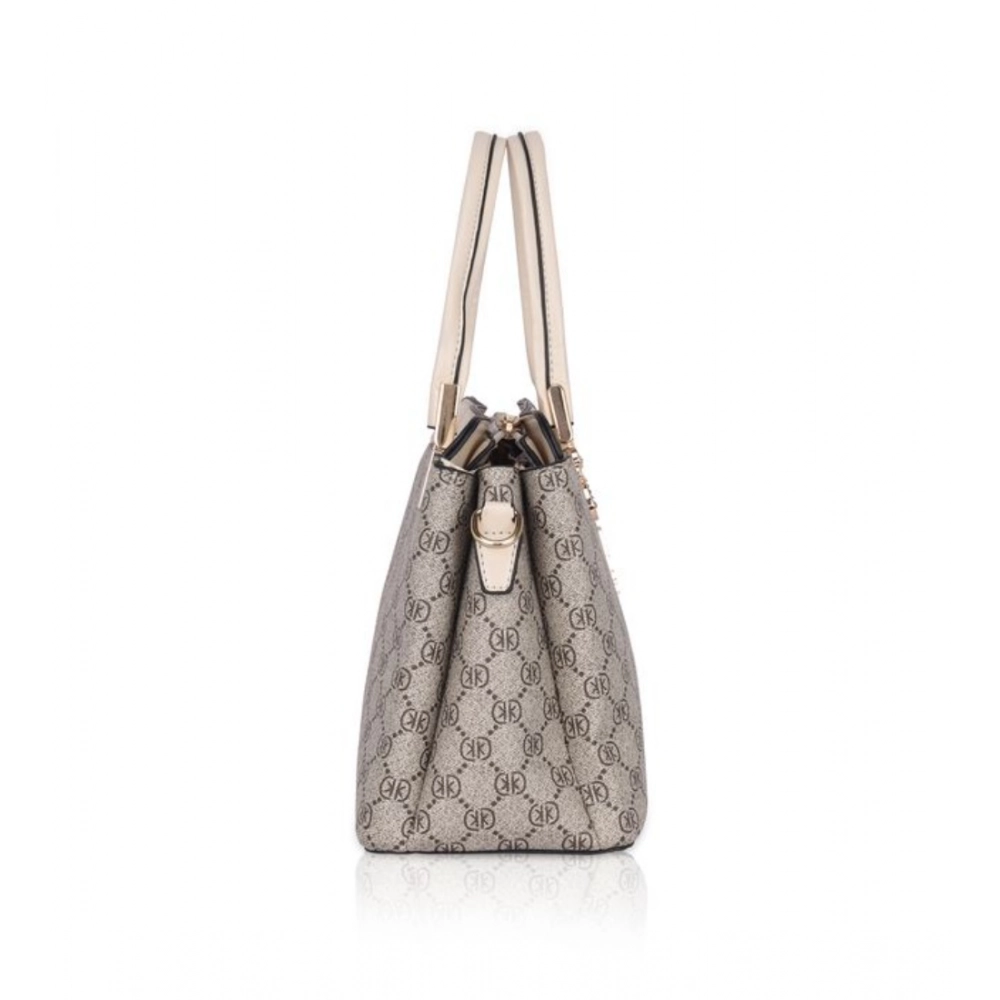 generic women's faux leather printed handbag (beige) generic women's faux leather printed handbag (beige)