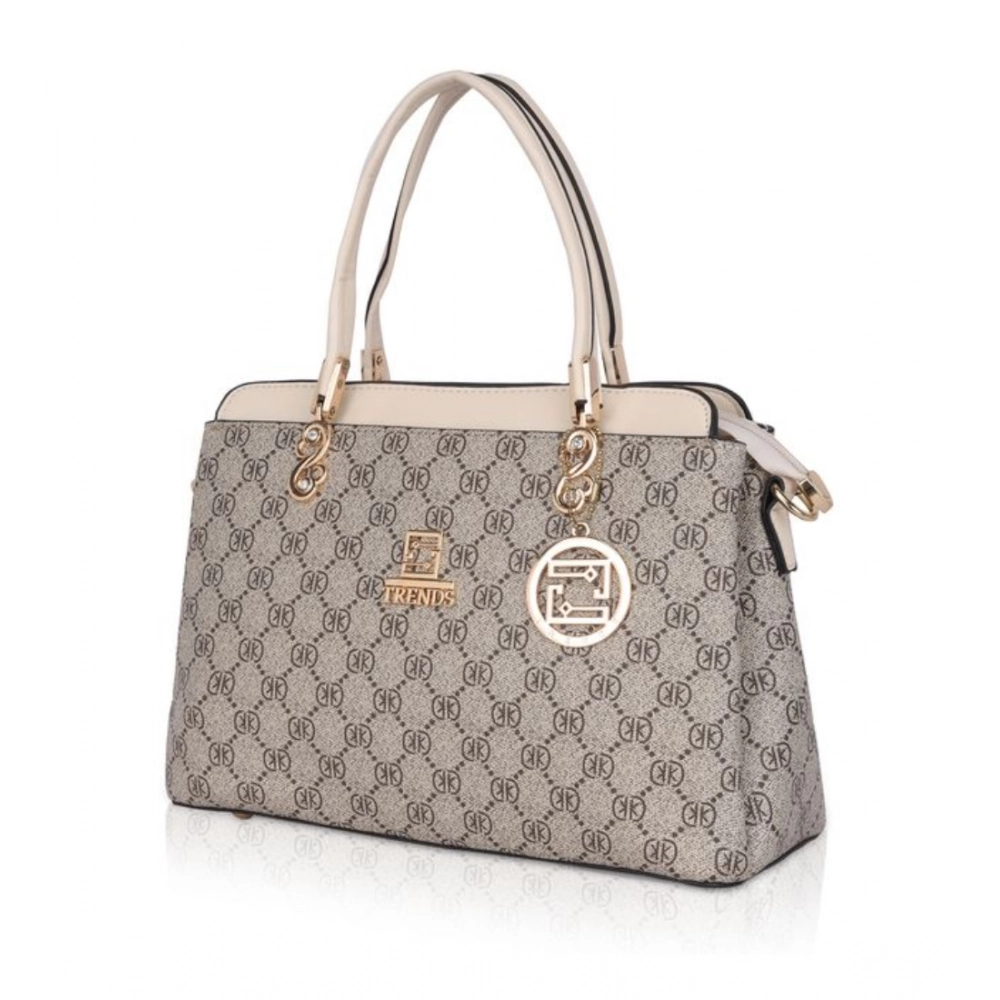 generic women's faux leather printed handbag (beige) generic women's faux leather printed handbag (beige)