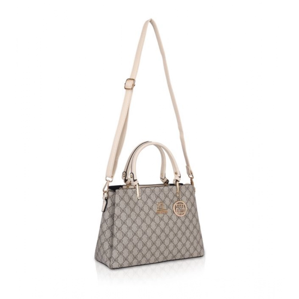 generic women's faux leather printed handbag (beige) generic women's faux leather printed handbag (beige)