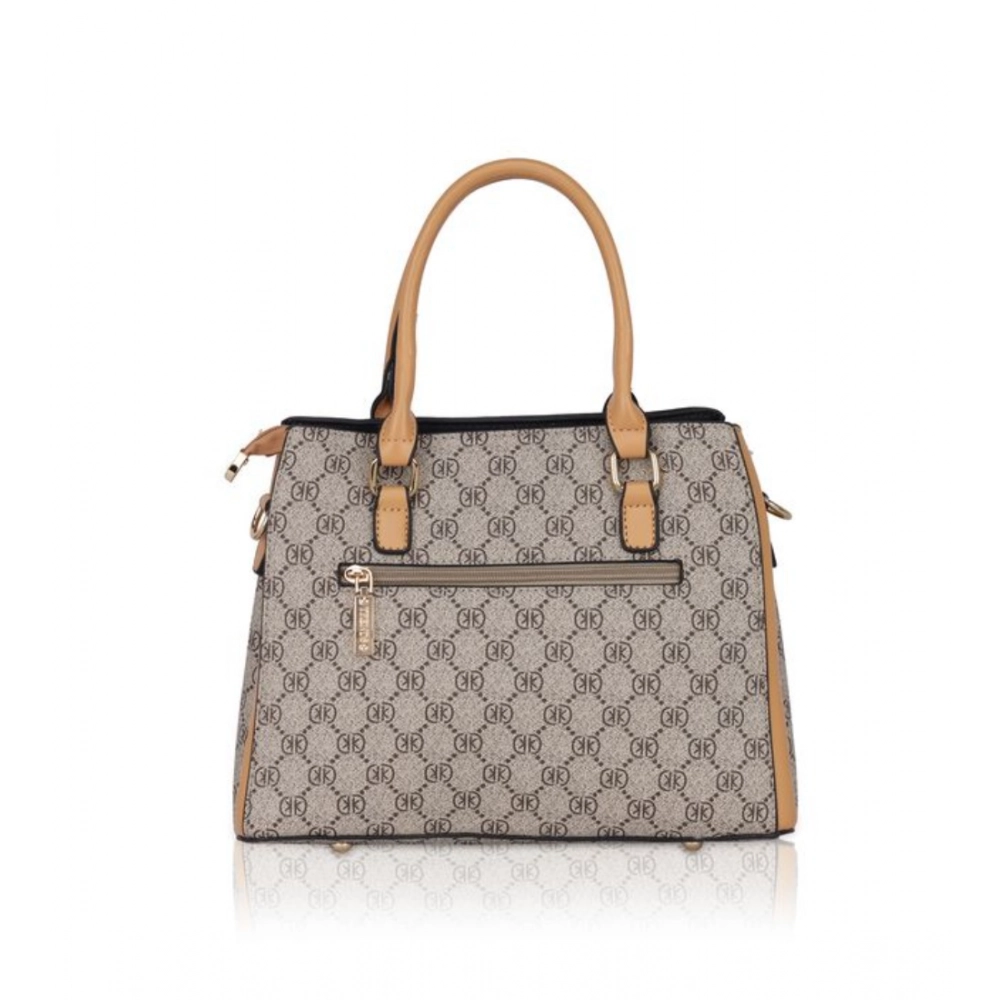 generic women's faux leather printed handbag (camel) generic women's faux leather printed handbag (camel)