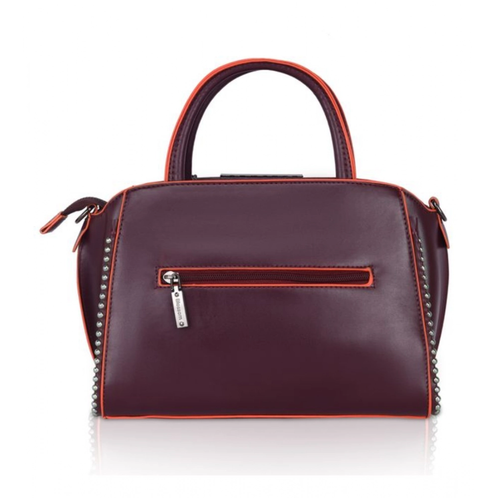 generic women's faux leather metal beads handbag (wine red) generic women's faux leather metal beads handbag (wine red)