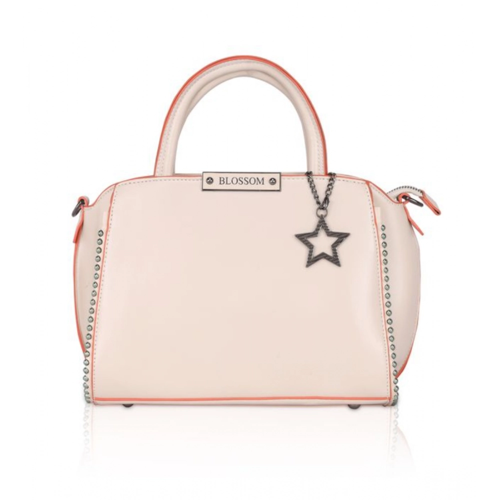 generic women's faux leather metal beads handbag (pink) generic women's faux leather metal beads handbag (pink)