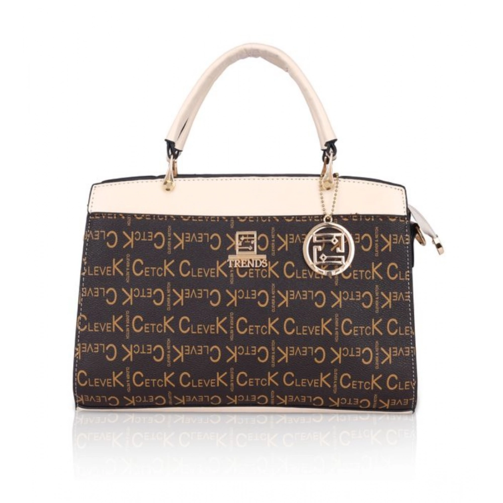 generic women's faux leather printed handbag (beige) generic women's faux leather printed handbag (beige)