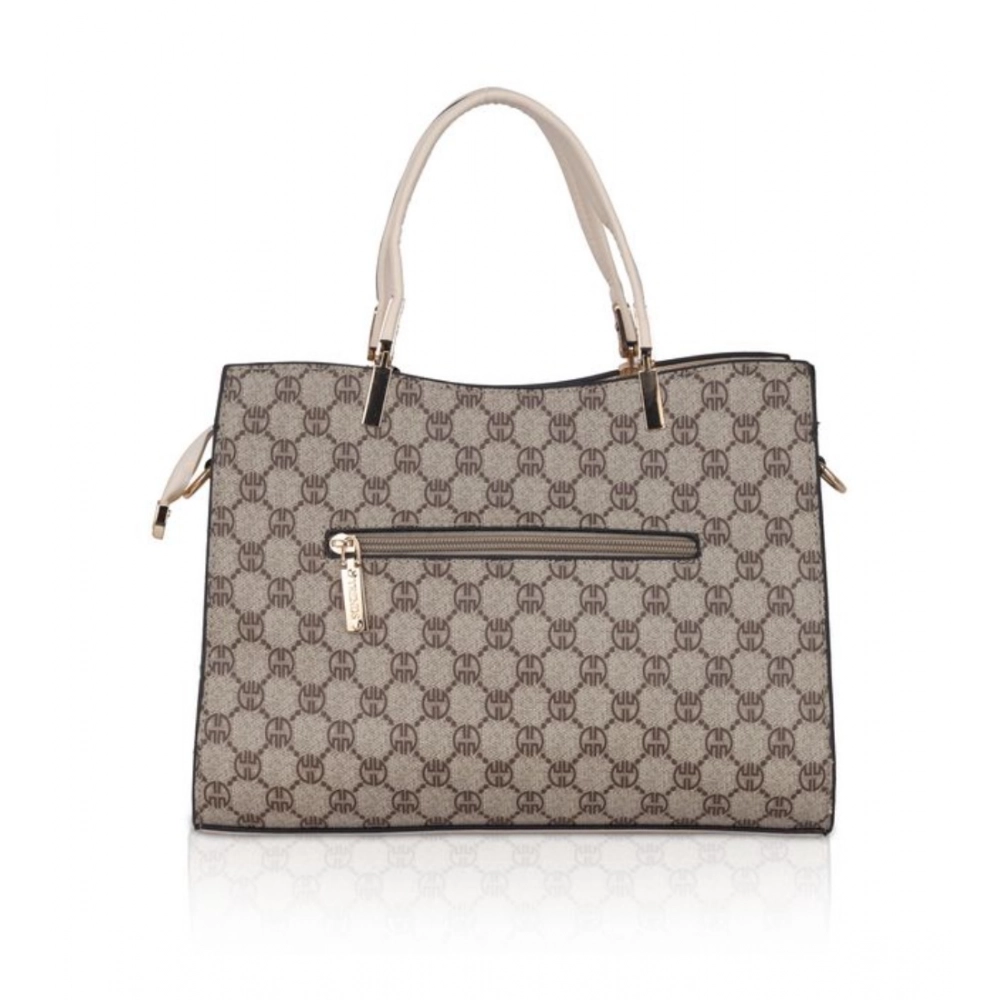 generic women's faux leather printed handbag (beige) generic women's faux leather printed handbag (beige)