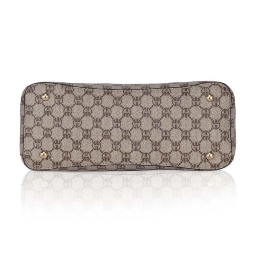 generic women's faux leather printed handbag (camel) generic women's faux leather printed handbag (camel)