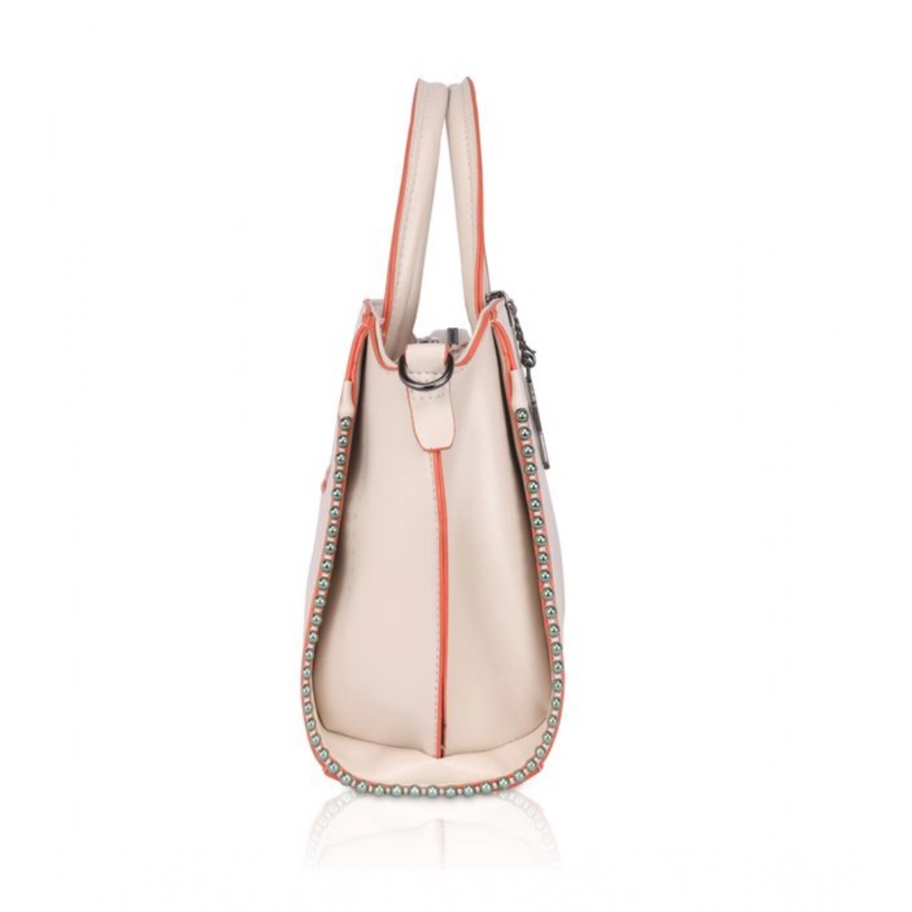 generic women's faux leather metal beads handbag (pink) generic women's faux leather metal beads handbag (pink)