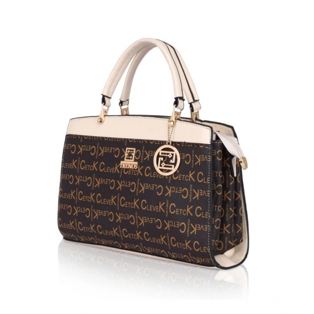 generic women's faux leather printed handbag (beige) generic women's faux leather printed handbag (beige)