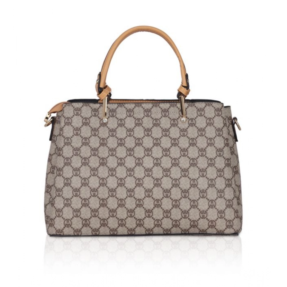generic women's faux leather printed handbag (camel) generic women's faux leather printed handbag (camel)