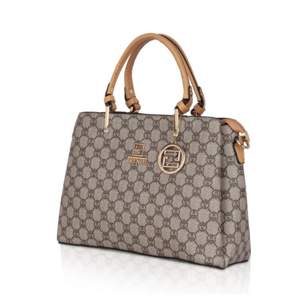 generic women's faux leather printed handbag (camel) generic women's faux leather printed handbag (camel)