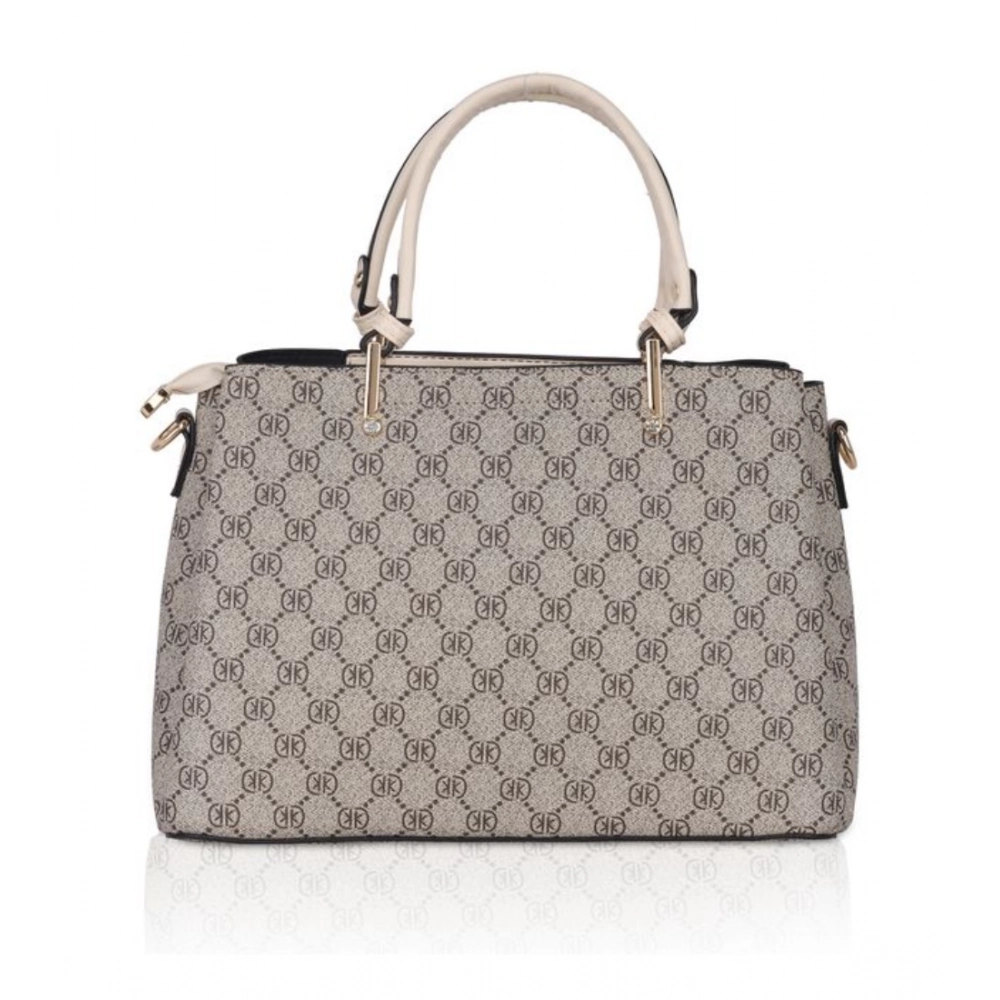 generic women's faux leather printed handbag (beige) generic women's faux leather printed handbag (beige)