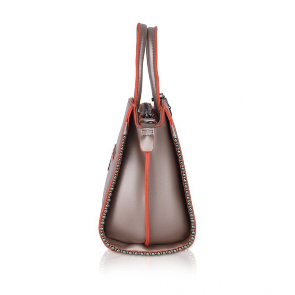 generic women's faux leather metal beads handbag (bronze) generic women's faux leather metal beads handbag (bronze)