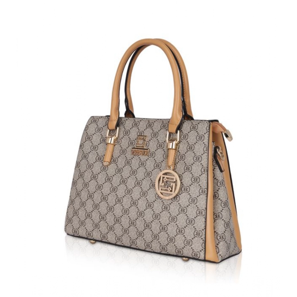 generic women's faux leather printed handbag (camel) generic women's faux leather printed handbag (camel)