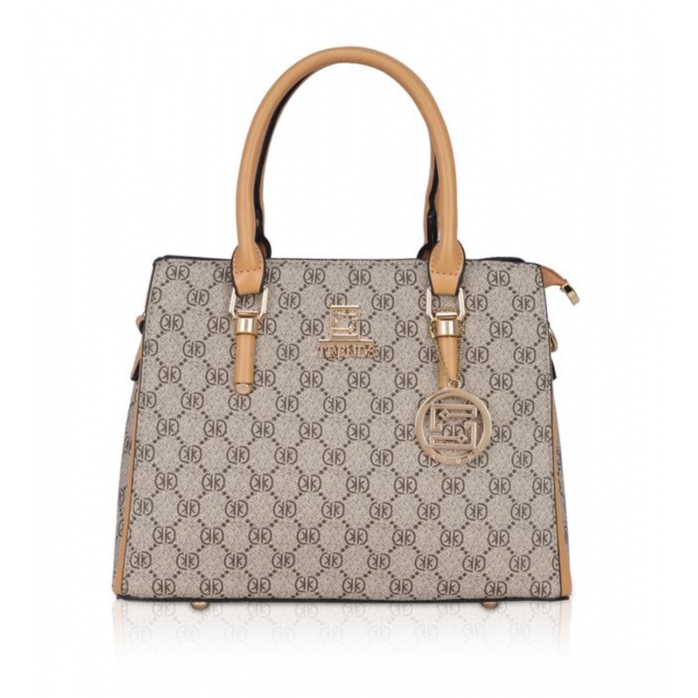 generic women's faux leather printed handbag (camel) generic women's faux leather printed handbag (camel)