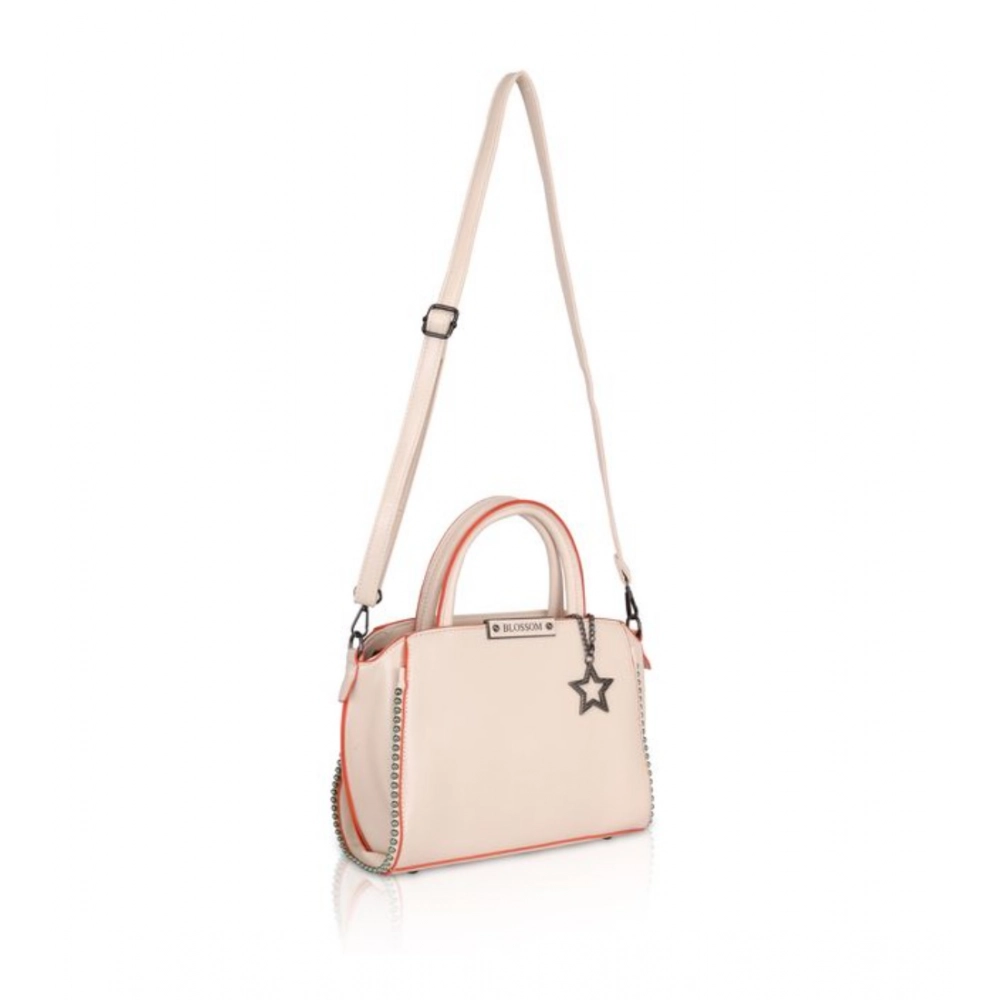 generic women's faux leather metal beads handbag (pink) generic women's faux leather metal beads handbag (pink)
