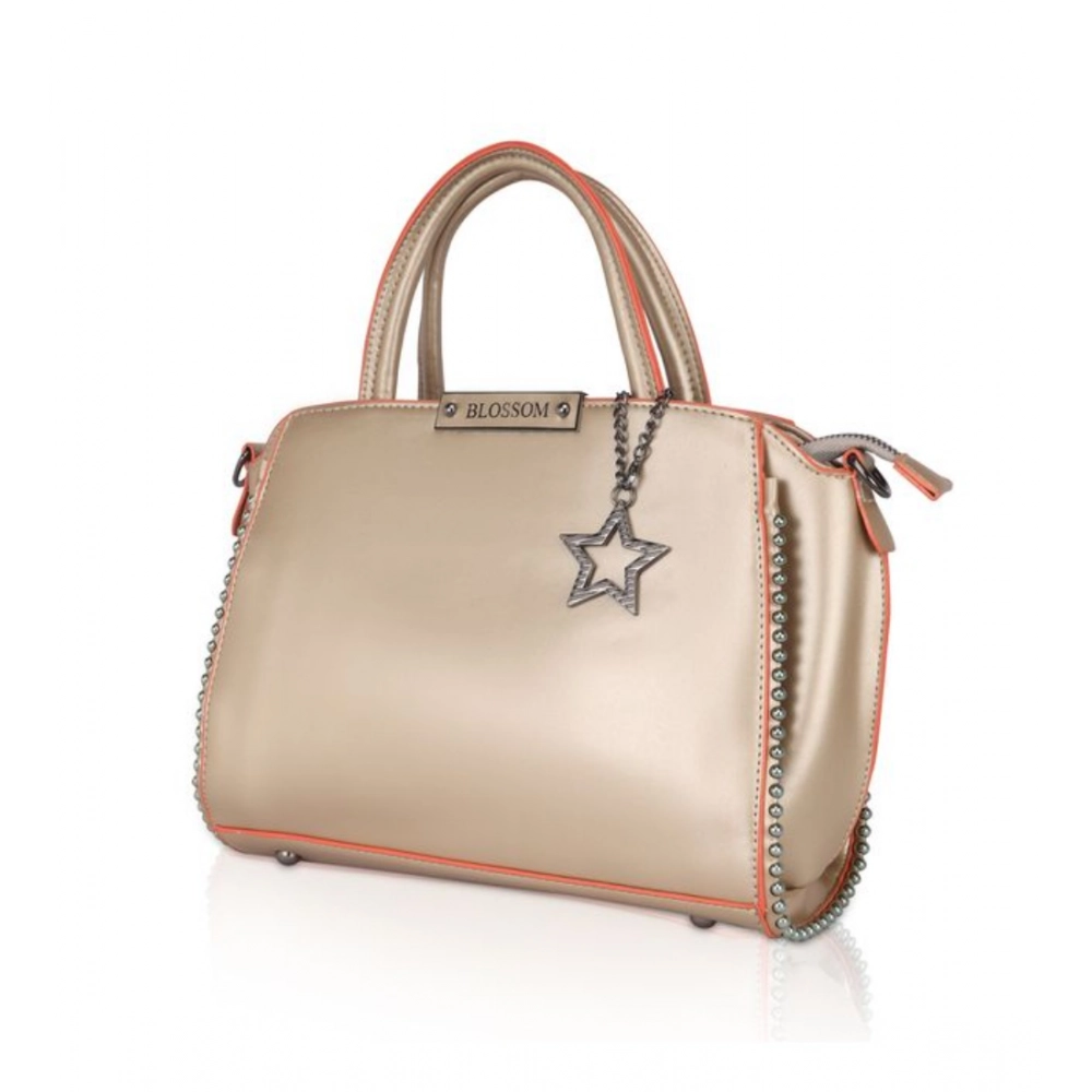 generic women's faux leather metal beads handbag (gold) generic women's faux leather metal beads handbag (gold)