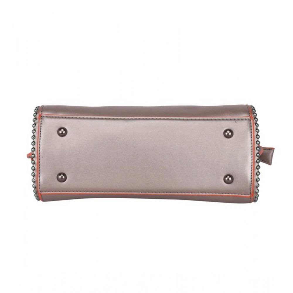 generic women's faux leather metal beads handbag (bronze) generic women's faux leather metal beads handbag (bronze)