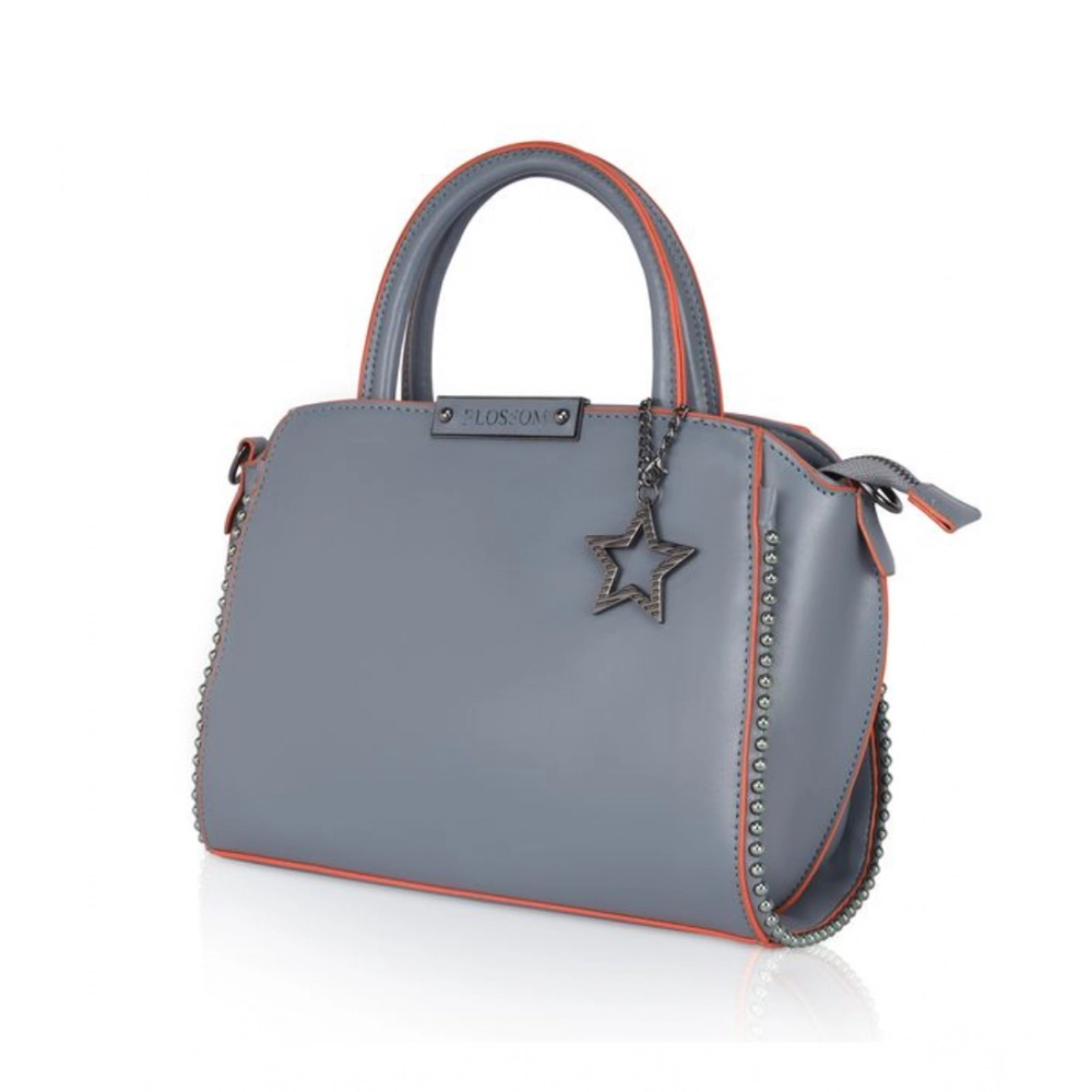 generic women's faux leather metal beads handbag (grey) generic women's faux leather metal beads handbag (grey)