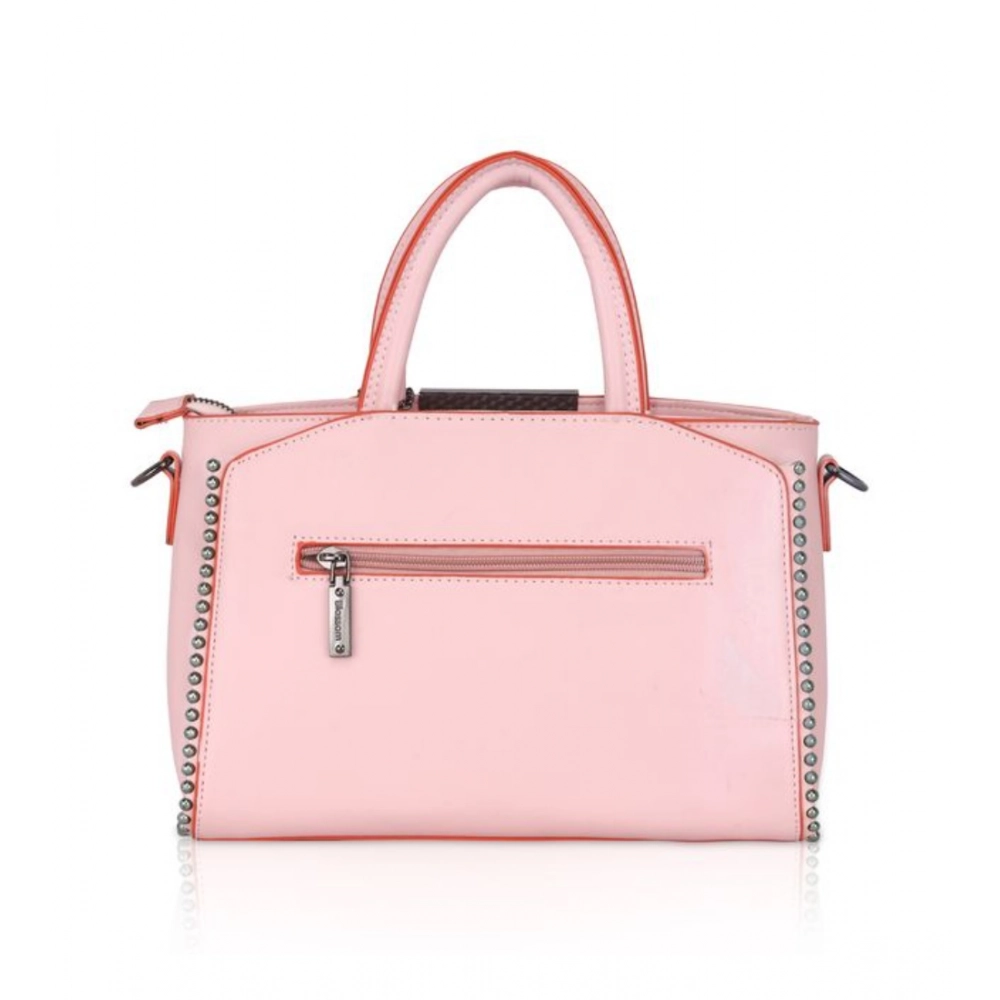 generic women's faux leather metal beads handbag (pink) generic women's faux leather metal beads handbag (pink)