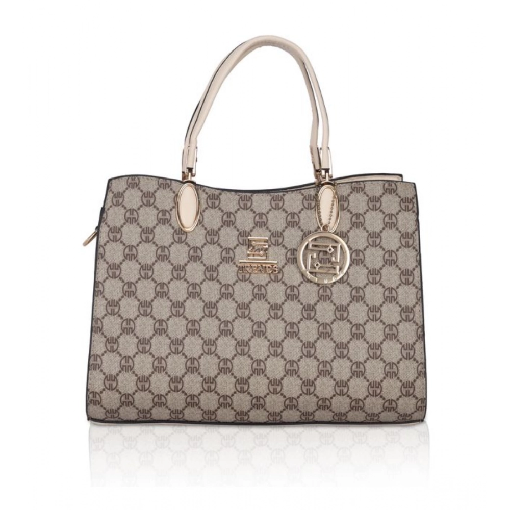 generic women's faux leather printed handbag (beige) generic women's faux leather printed handbag (beige)