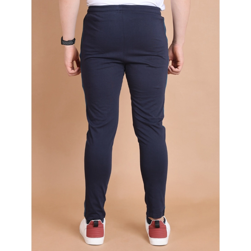 generic men's casual cotton striped full length track pant (navy) generic men's casual cotton striped full length track pant (navy)