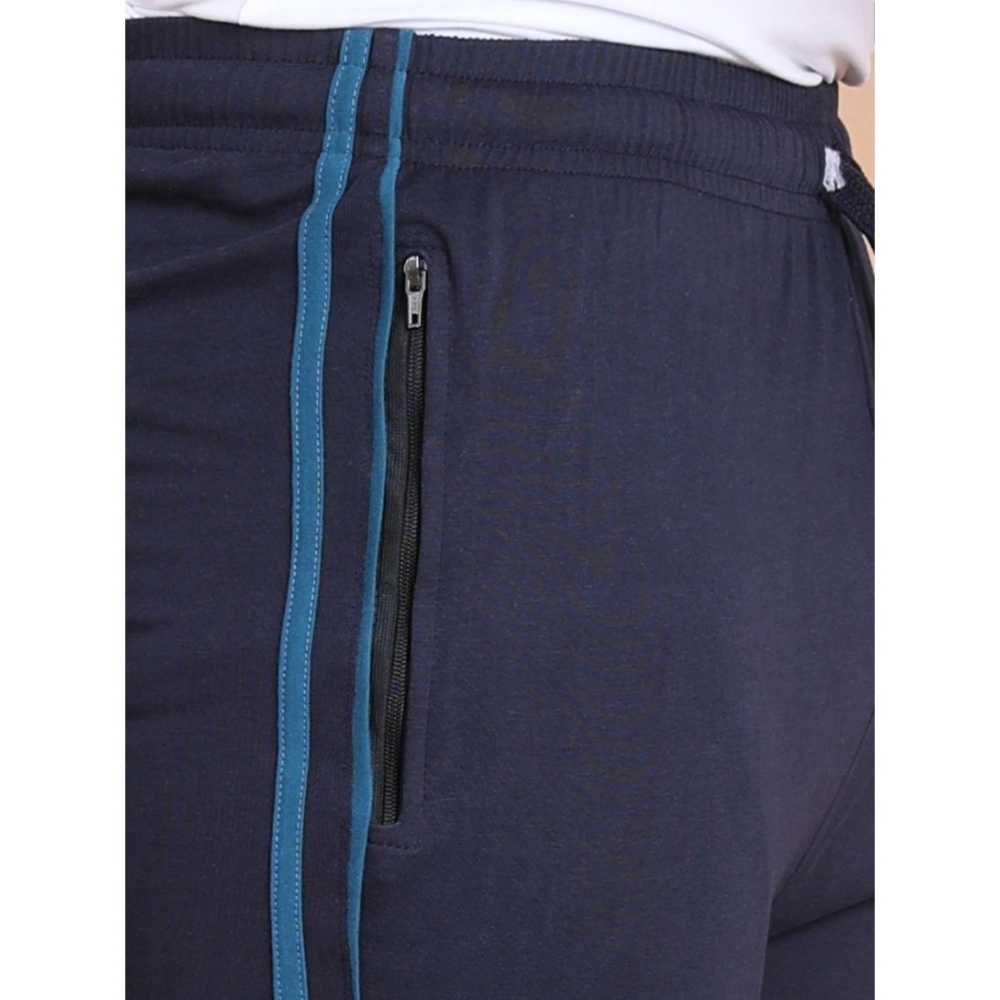 generic men's casual cotton striped full length track pant (navy) generic men's casual cotton striped full length track pant (navy)