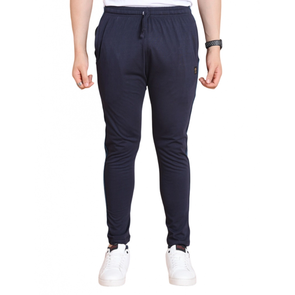 generic men's casual cotton striped full length track pant (navy) generic men's casual cotton striped full length track pant (navy)
