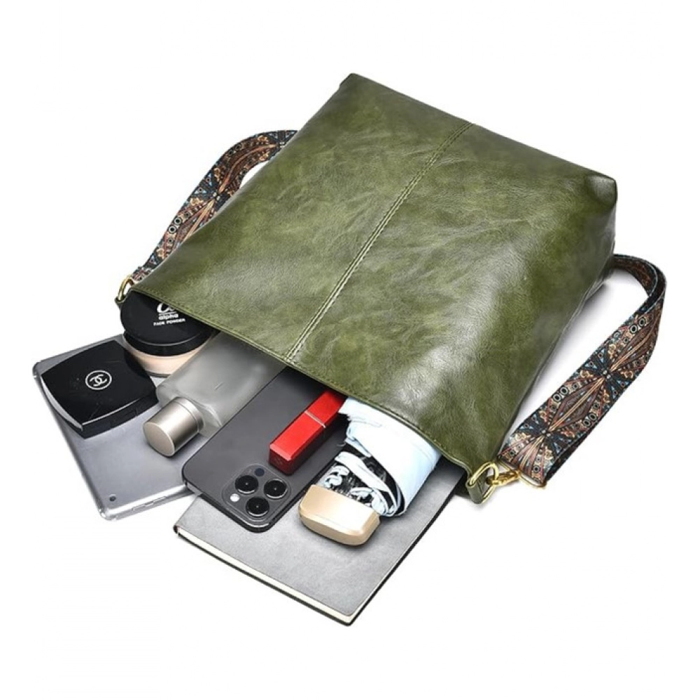 generic women's pu leather zipper handbag (green) generic women's pu leather zipper handbag (green)