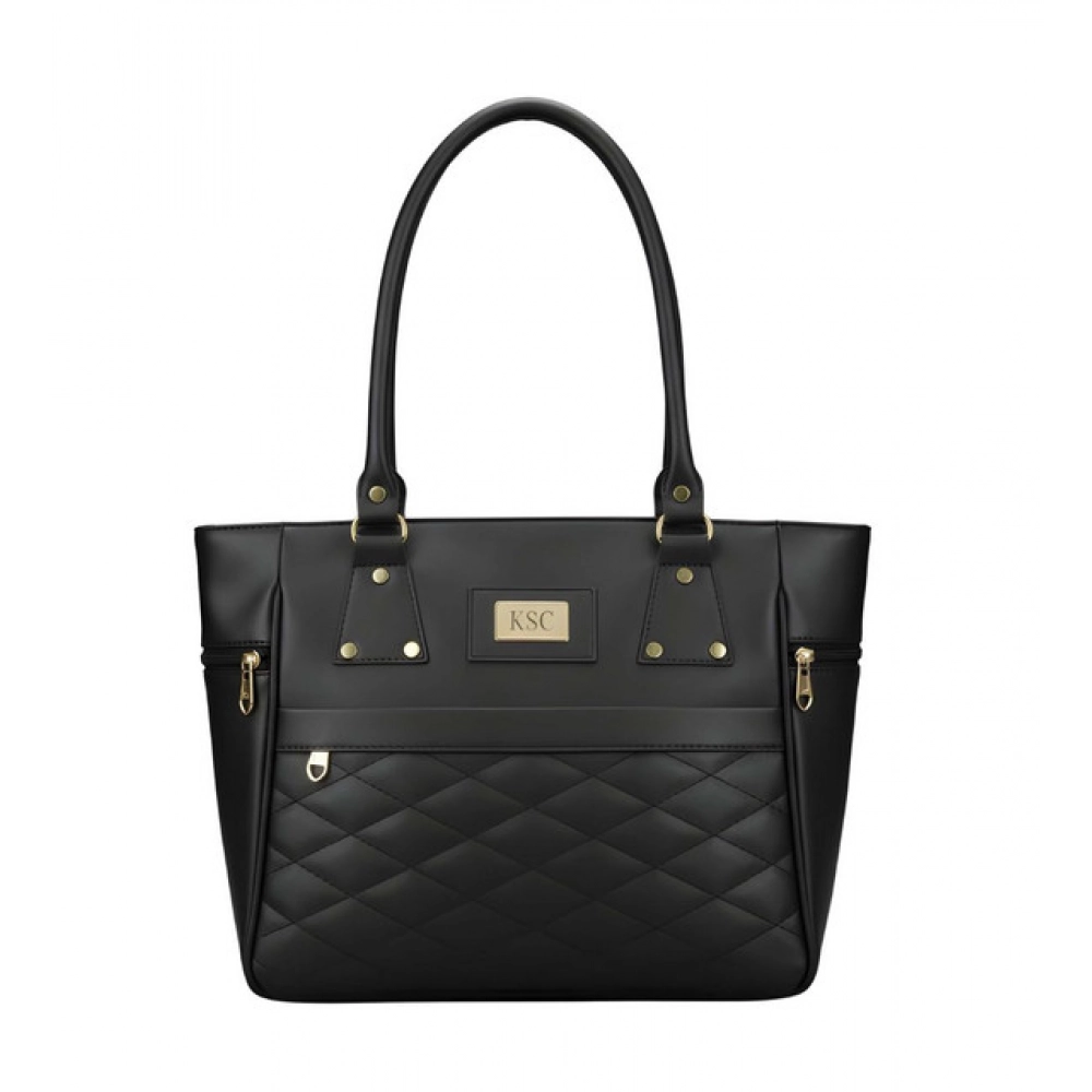 generic women's pu leather solid shoulder zipper handbag (black) generic women's pu leather solid shoulder zipper handbag (black)