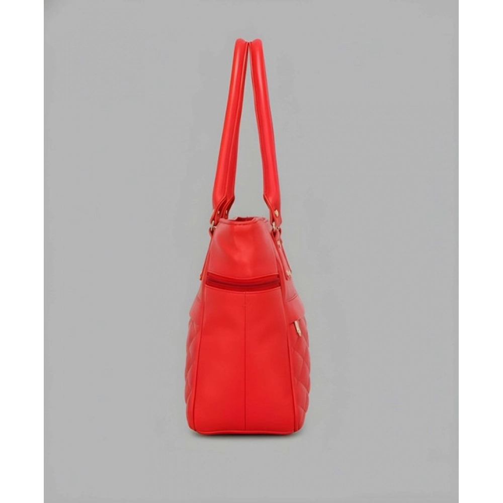 generic women's pu leather solid shoulder zipper handbag (red) generic women's pu leather solid shoulder zipper handbag (red)