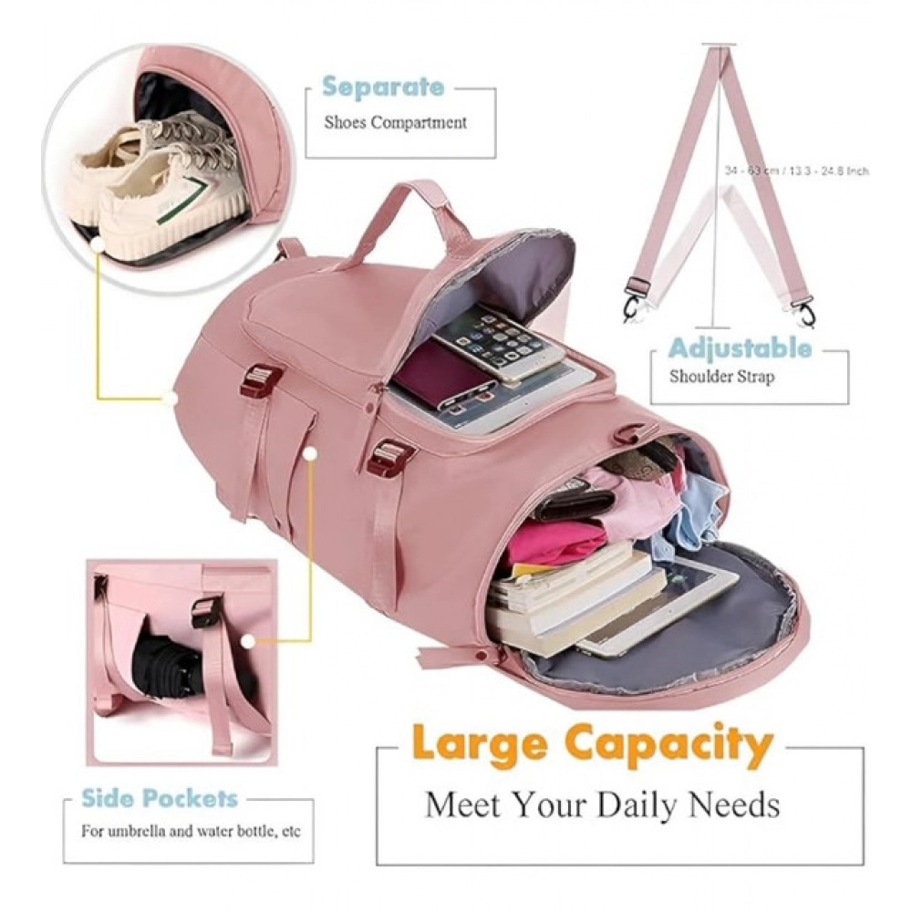 generic 2 in 1 travel duffle bag with shoe compartment (multicolor) generic 2 in 1 travel duffle bag with shoe compartment (multicolor)